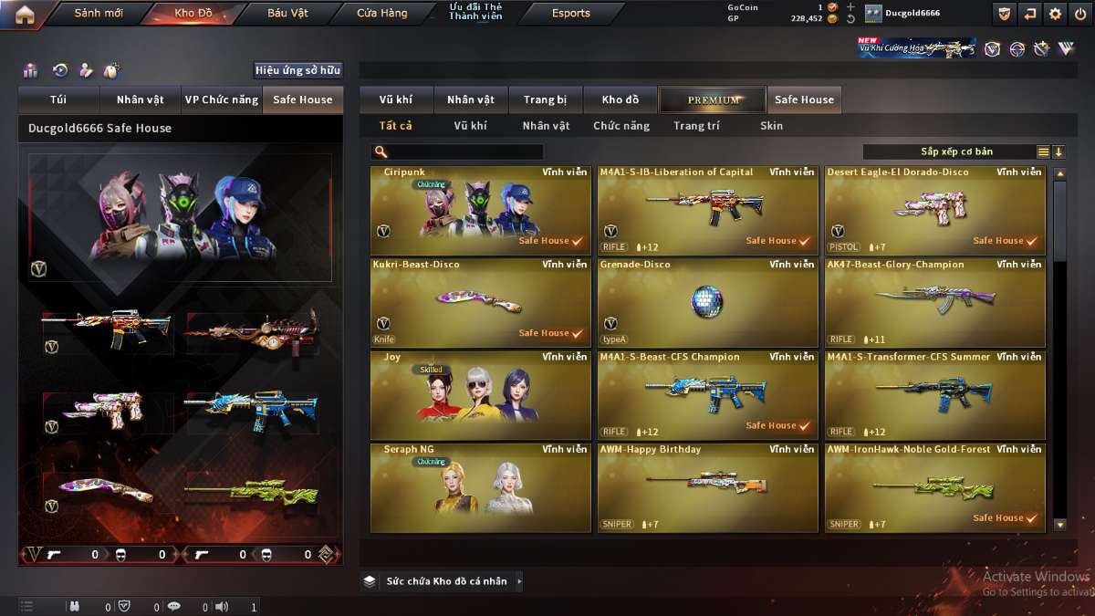 shop acc cf uy tin gia re